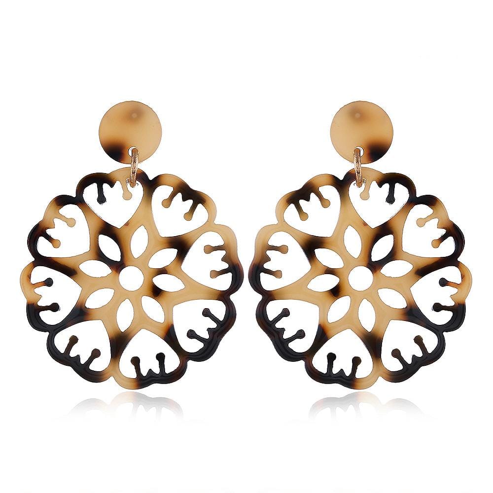 Obsession Kaleidoscopic Drop Earrings Gold - Brilliant Co