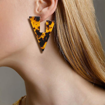Obsession Classic Leopard Print Statement Earrings