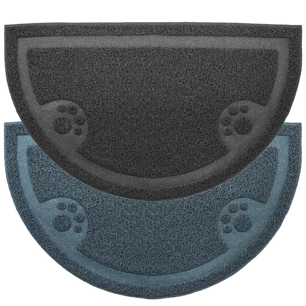 Paws & Claws PET NON SLIP RUBBER FOOD MAT 2PCS - Brilliant Co