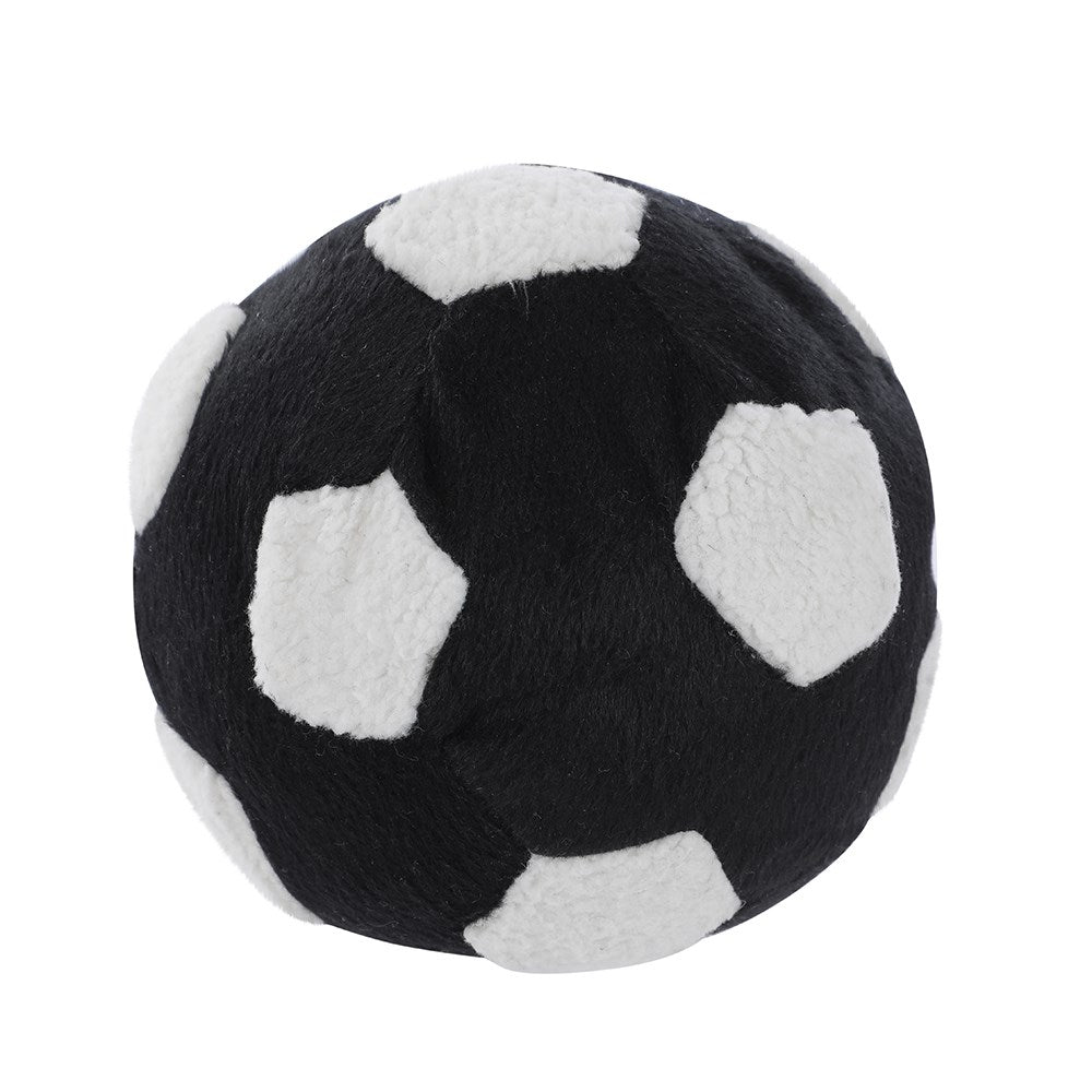 Paws & Claws 13CM PLUSH SOCCER BALL WITH SQUEAKER PET TOY