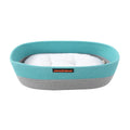 Paws & Claws COTTON WOVEN BASKET CAT BED W/ CUSHION 40X32X13CM
