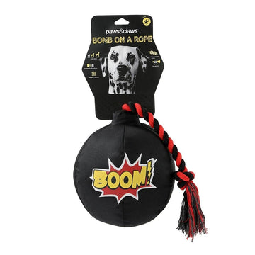 Paws & Claws BOMB-ON-A-ROPE OXFORD TOY - Brilliant Co