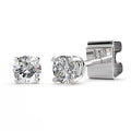 1/10ctw Diamond 14k White Gold Stud Earrings GH/SI1