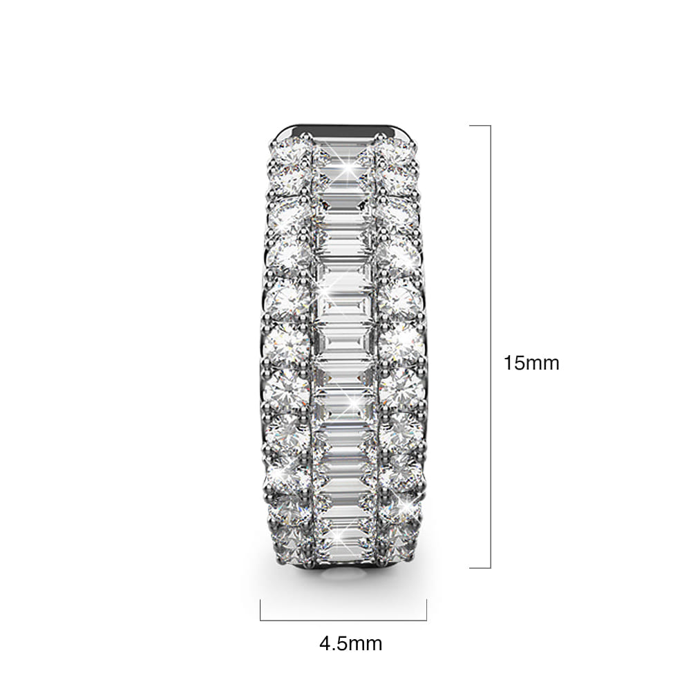 1/2ct Presidential Glow Diamonds Huggies Encased in 18k White Gold