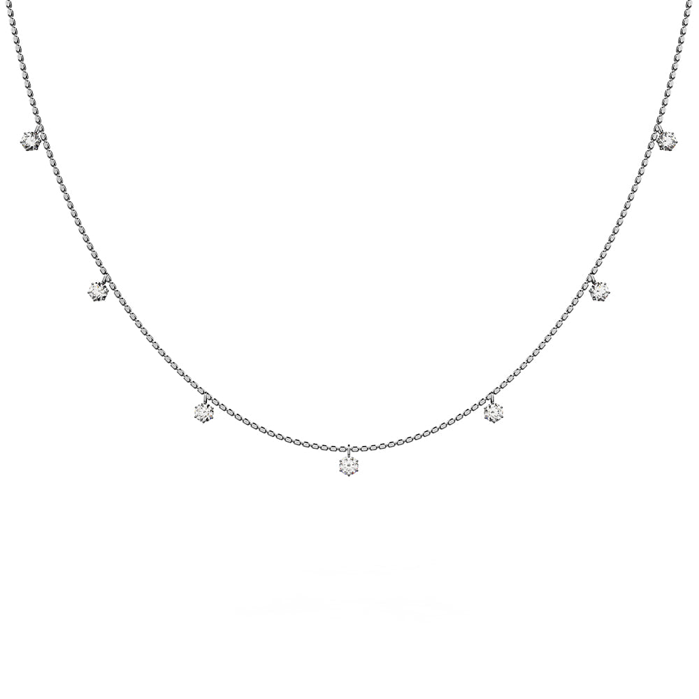Dainty Dream Diamond Necklace Encased in Platinum