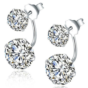 Solid 925 Sterling Silver Icy Rock Drop Earrings - Brilliant Co
