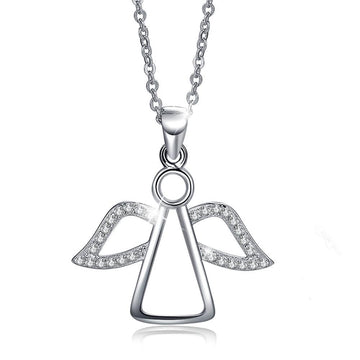 Solid 925 Sterling Silver Archangel Necklace - Brilliant Co
