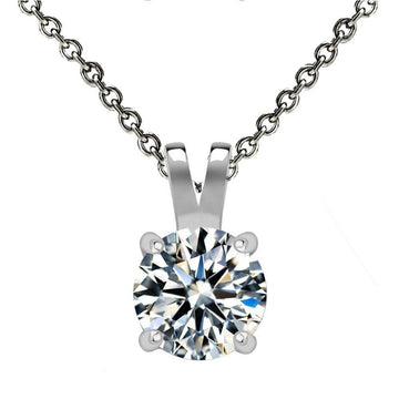 Solid 925 Sterling Silver 2 Carat Pendant - Brilliant Co