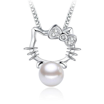 Hello Kitty White Pearl Necklace - Brilliant Co