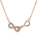Double Infinity Friendship Forever Necklace Rose Gold - Brilliant Co