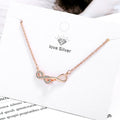 Double Infinity Friendship Forever Necklace Rose Gold - Brilliant Co