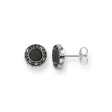 EAR STUDS "CLASSIC PAVE BLACK"