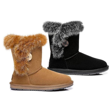 AS UGG Short Button Boots Donna #521009 - Brilliant Co