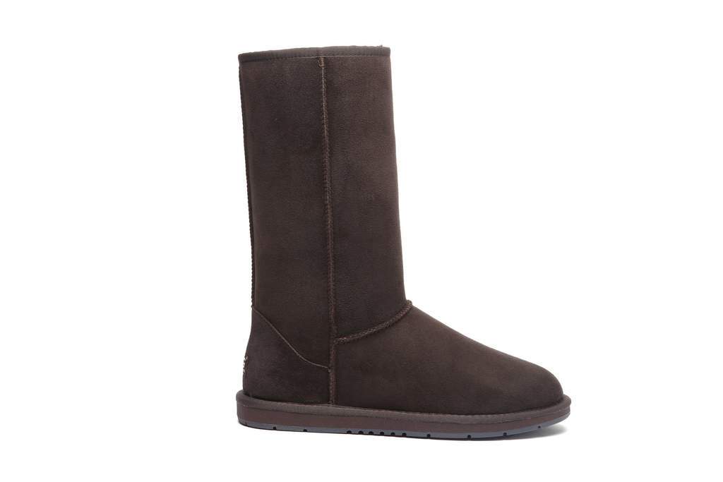 UGG Footwear Chocolate / AU Ladies 4 / Men 2 / UK 2 / EU 35 UGG Boots Australia Premium Double Face Sheepskin Tall Classic Water Resistant #15901