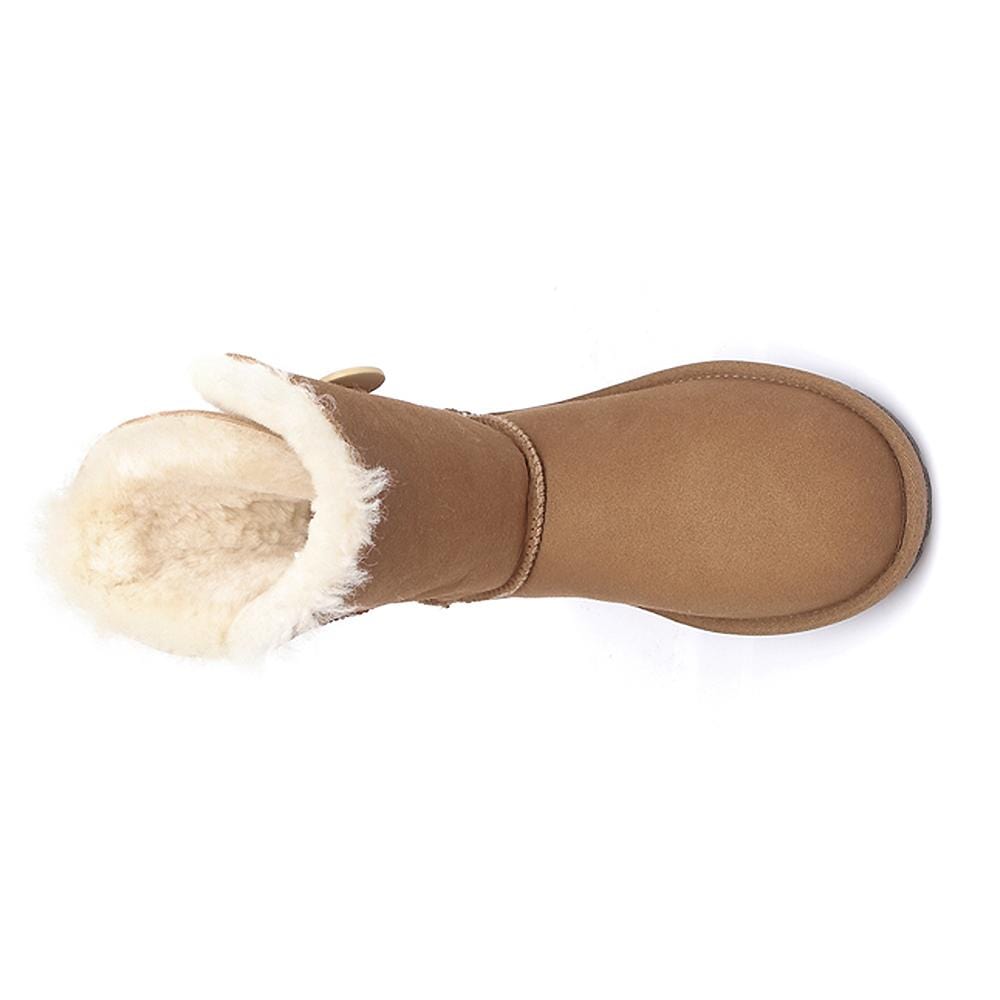 UGG Footwear UGG Boots Australia Premium Double Face Sheepskin Short Button,Water Resistant #15802