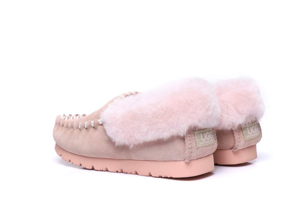 UGG Footwear UGG Slippers,Australia Premium Sheepskin,Unisex Popo Moccasins #15607