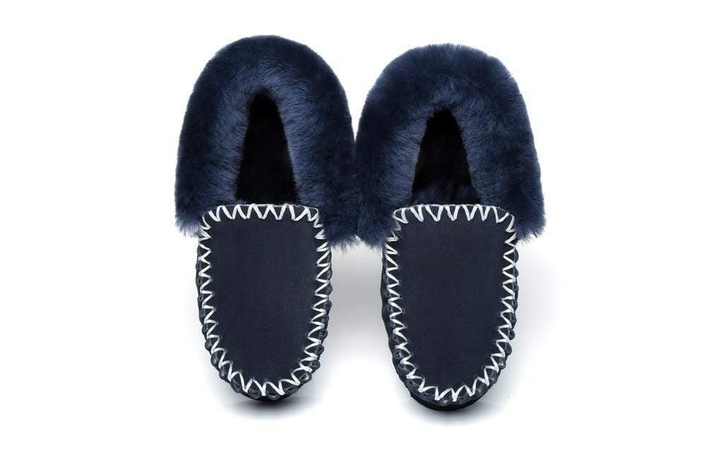 UGG Footwear UGG Slippers,Australia Premium Sheepskin,Unisex Popo Moccasins #15607