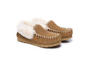 UGG Footwear UGG Slippers,Australia Premium Sheepskin,Unisex Popo Moccasins #15607