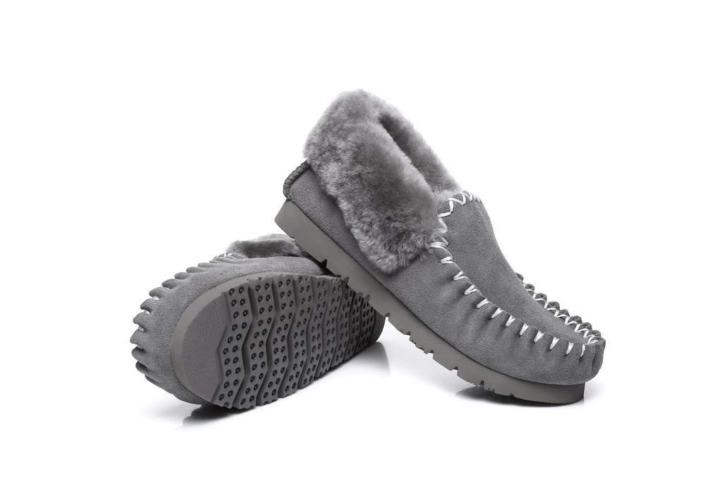 UGG Footwear UGG Slippers,Australia Premium Sheepskin,Unisex Popo Moccasins #15607