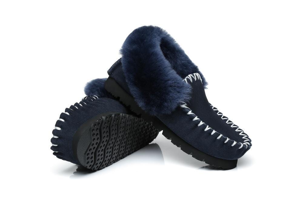 UGG Footwear UGG Slippers,Australia Premium Sheepskin,Unisex Popo Moccasins #15607