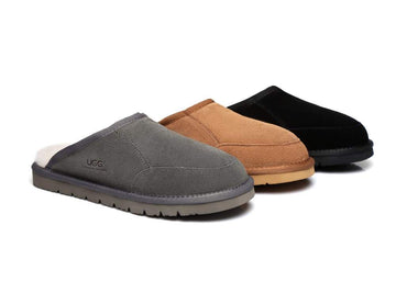 UGG Footwear UGG Slippers,Australian Genuine Sheepskin,Mens Bred Scuffs#15563