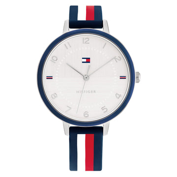 Tommy Hilfiger Multi-Colour Silicone White Dial Slim Women Watch - 1782584
