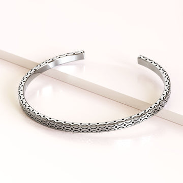 Solid 925 Sterling Silver Antique Cuff of Desire