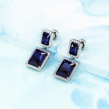 Leticia Bloom Earrings in Sapphire