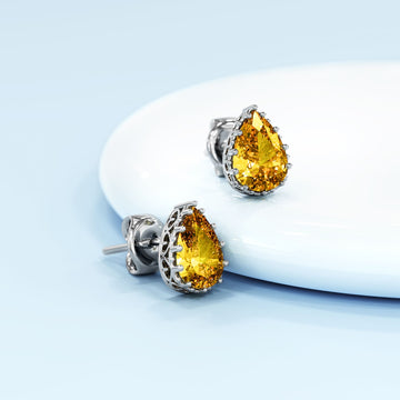 Tiana Bloom Earrings Yellow