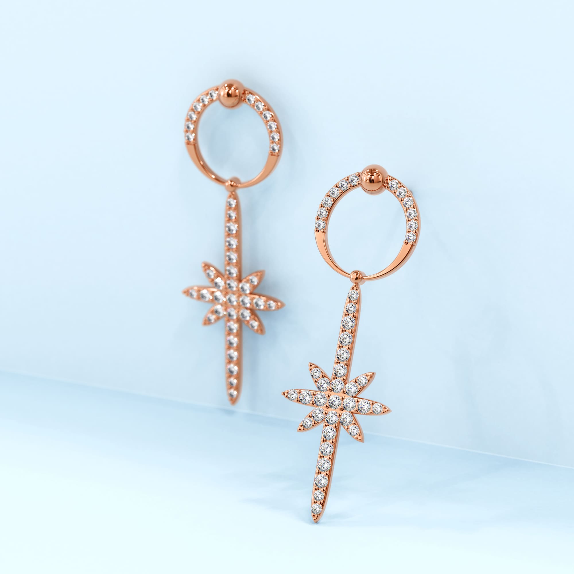 Ciara Bloom Earrings Clear