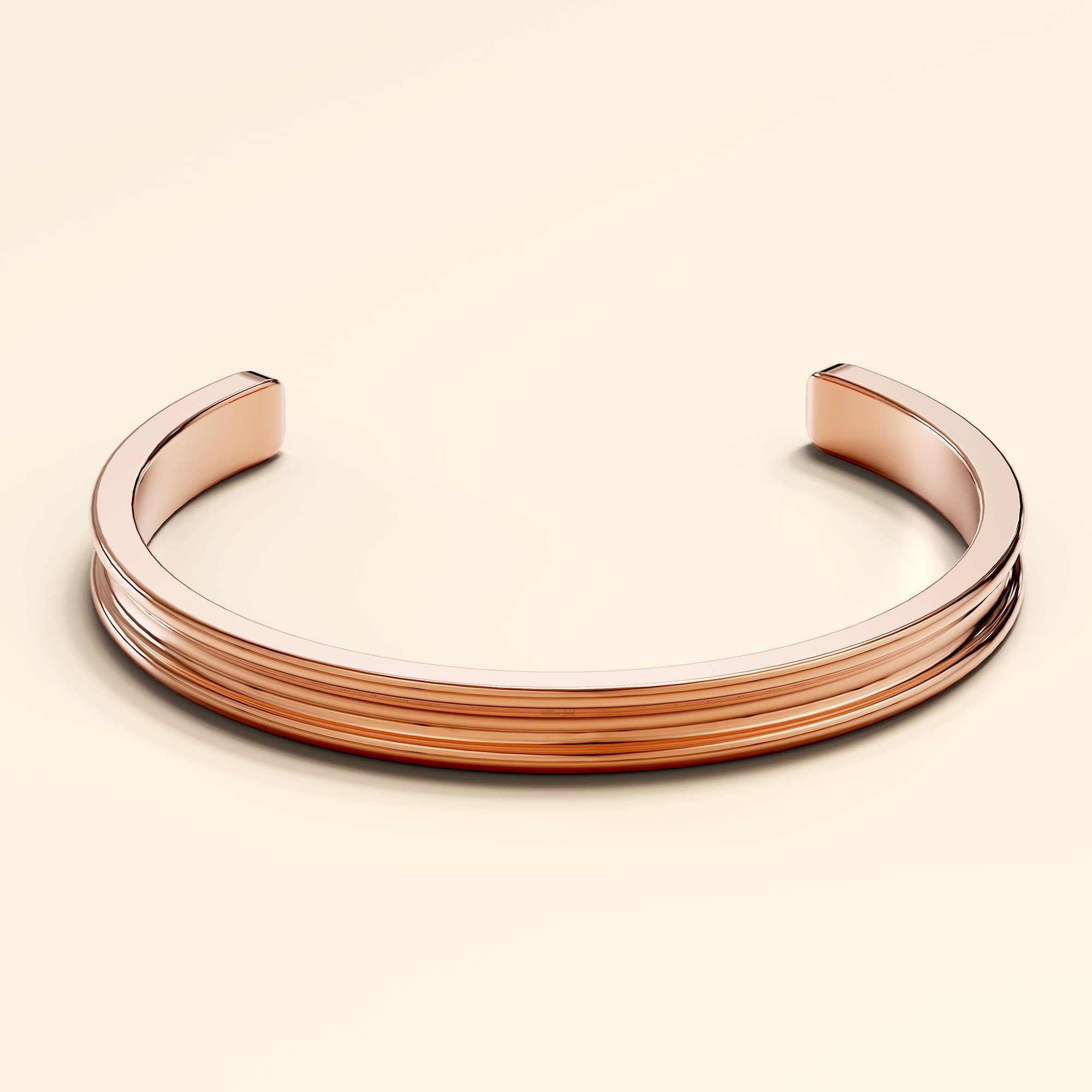 Lisa Luxe Cuff Bangle Rose Gold