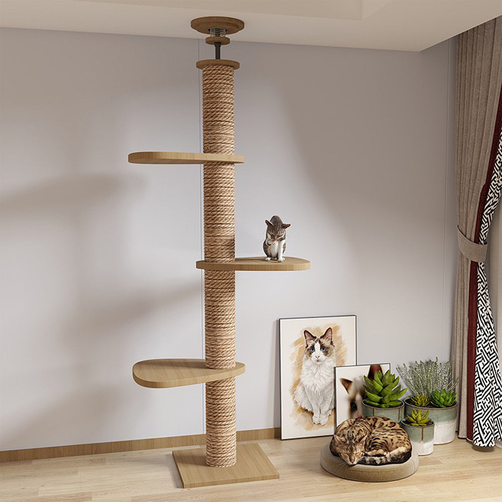 Premium Large Cat Climbing Tower Floor to Ceiling