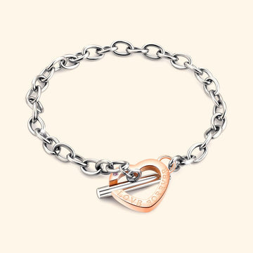 Bullion Gold Toggle Love Bracelet