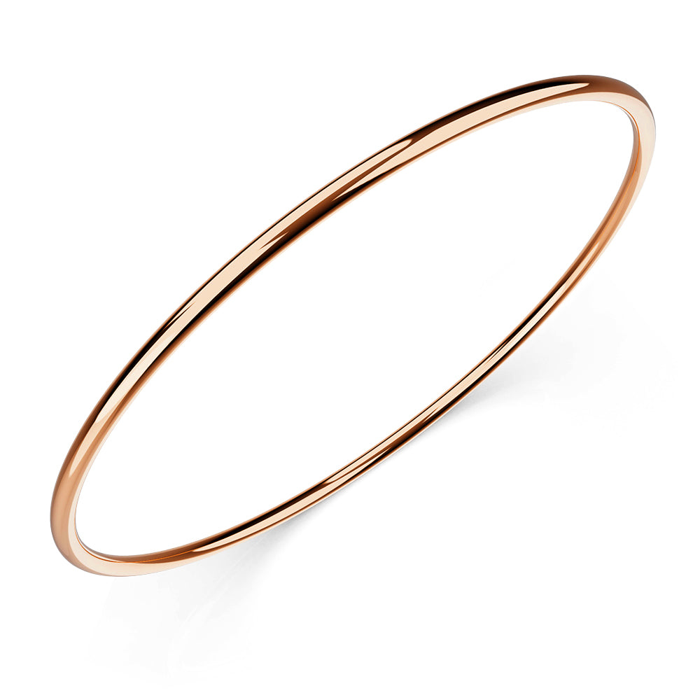 Bullion Gold Solid Golf Bangle 18Ct Gold Layered