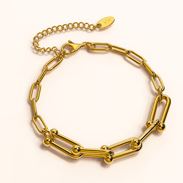 Lovelock U Link Chain Bracelet in Gold - 6mm