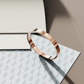 Carmello Stainless Steel Bangle in Rose Gold - 64mm