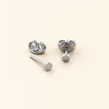 Bullion Gold Simplicity Stud Earrings 3mm