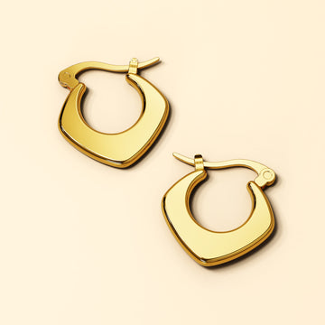 Sylvia Gold Hoop Earrings