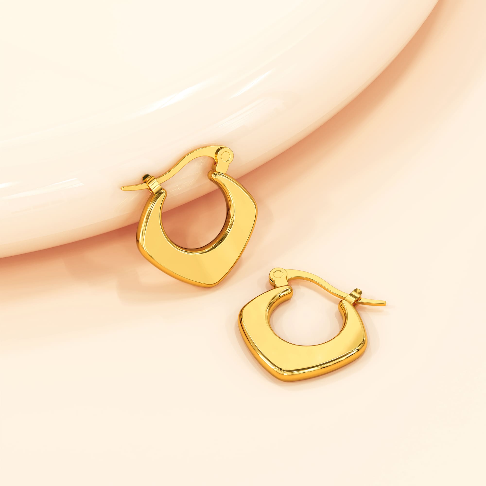 Sylvia Gold Hoop Earrings