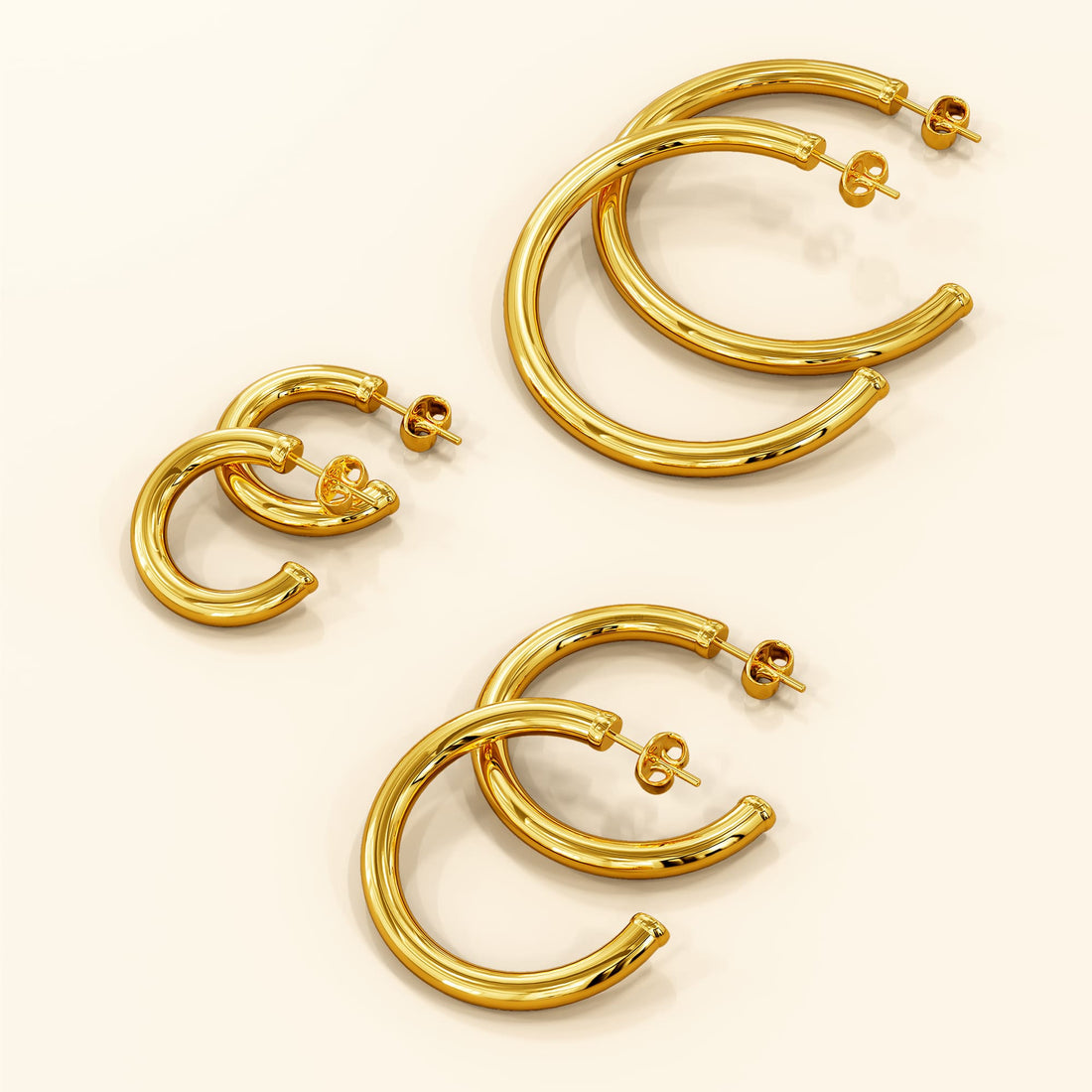 Erica Gold Hoop Earrings