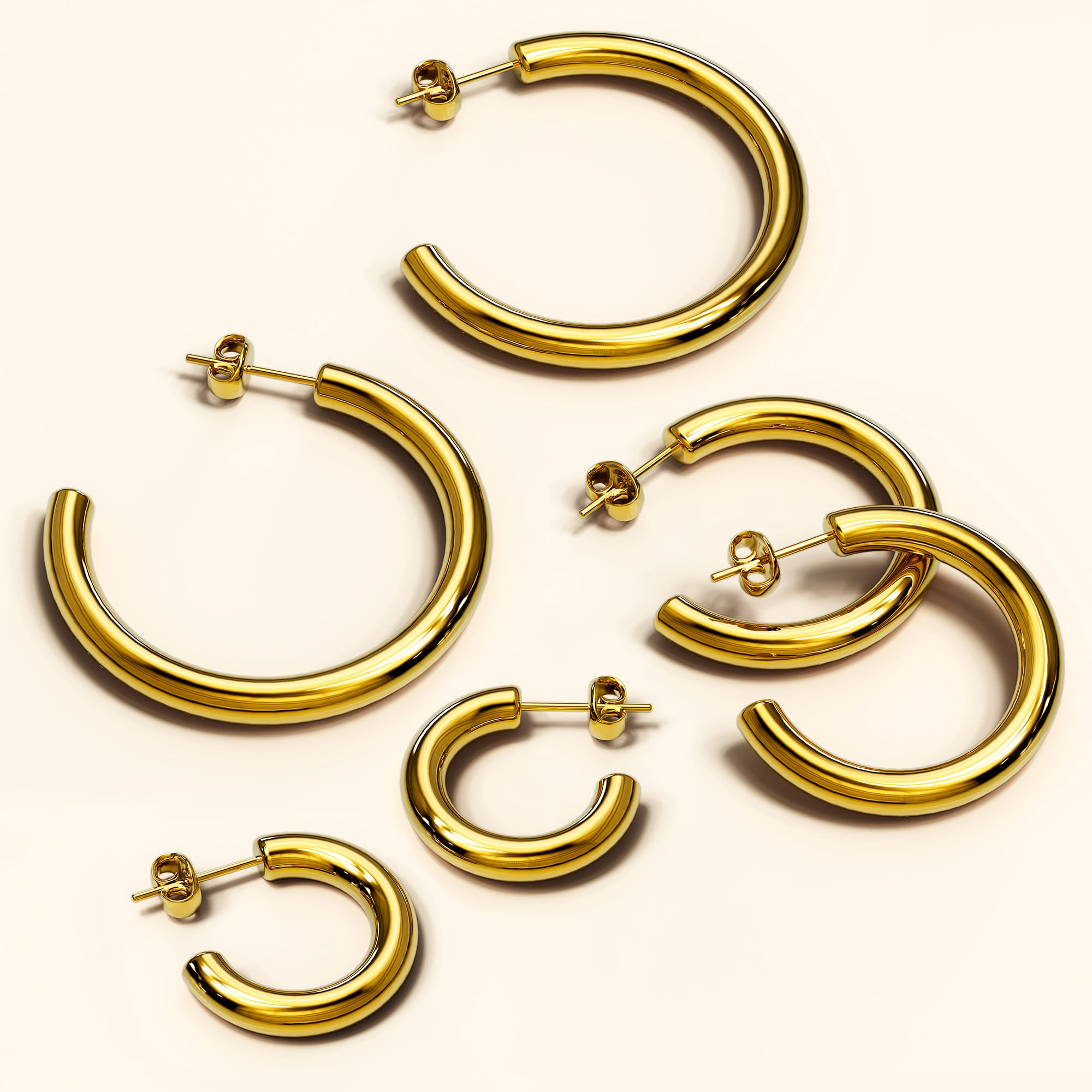 Erica Gold Hoop Earrings