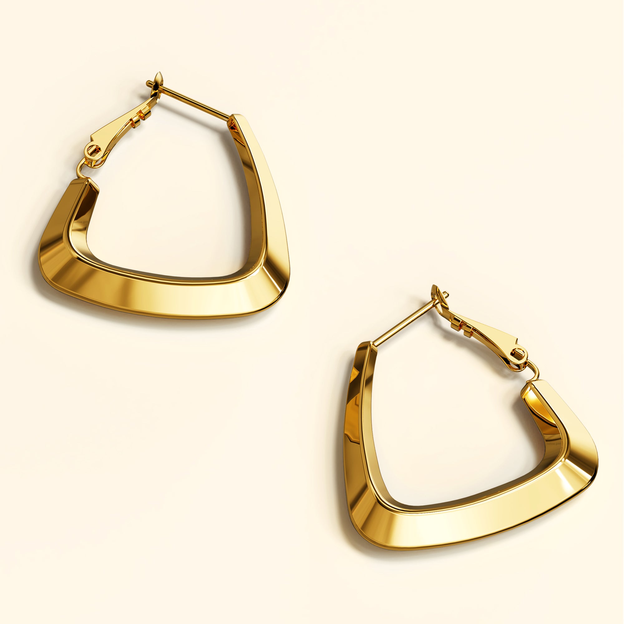 Kendra Gold Hoop Earrings