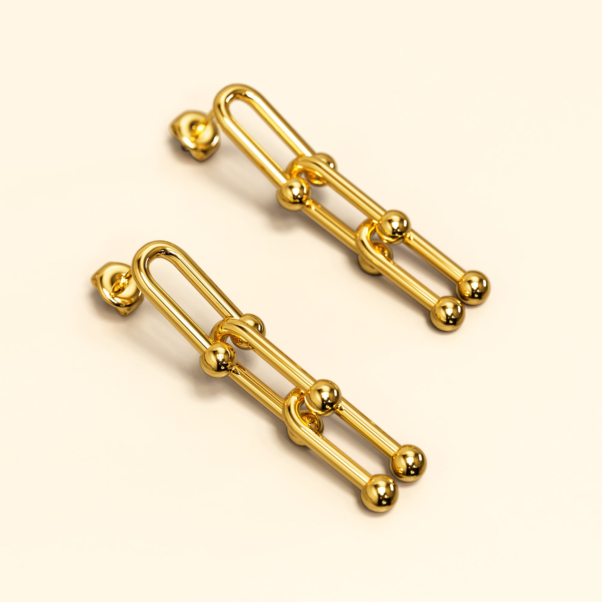 Bitsy Gold Dangle Earrings