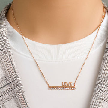 Bullion Gold Love On Top Necklace