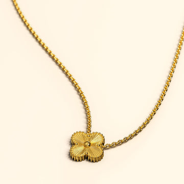 Golden Clover Necklace