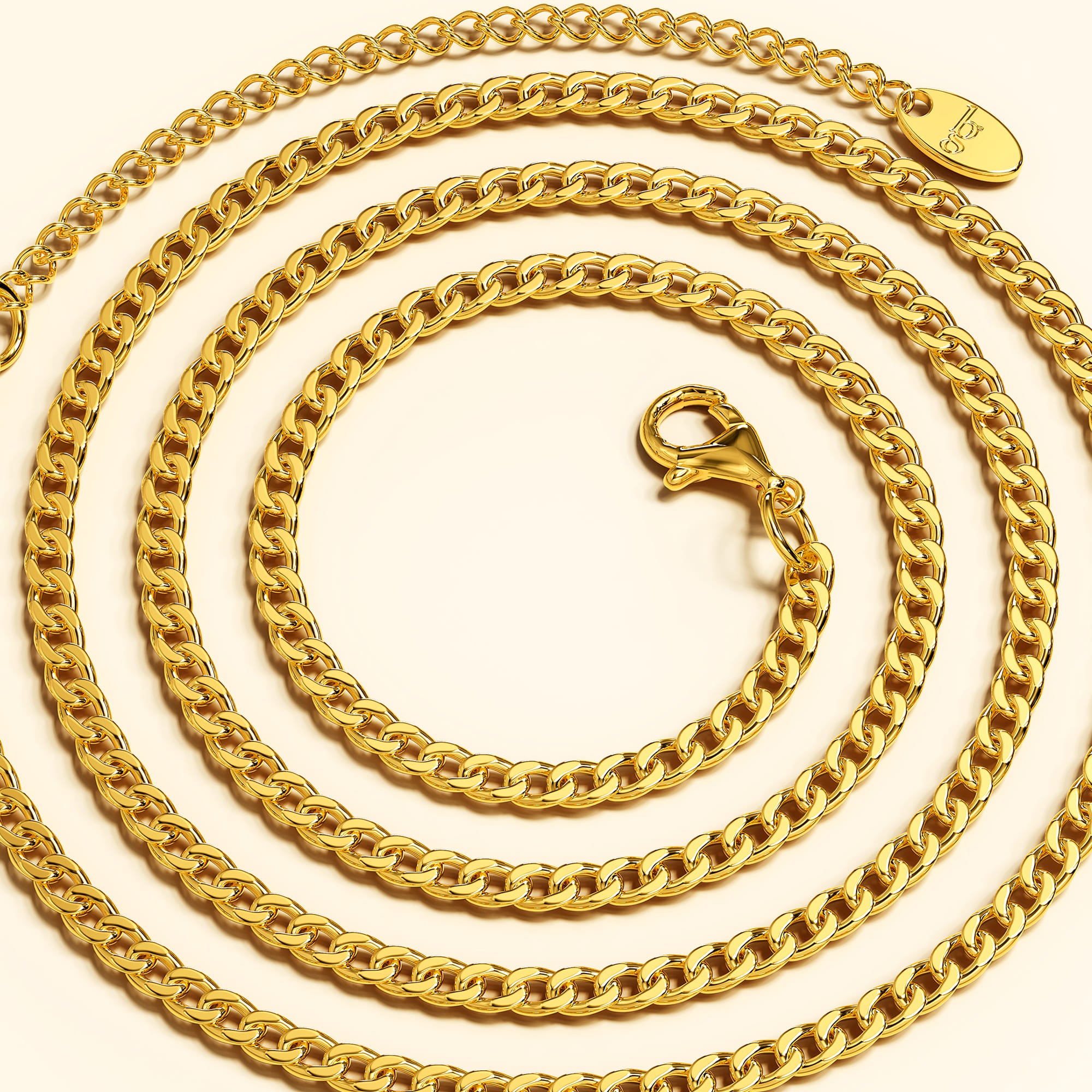 Estelle Chain Link Gold Plated Necklace