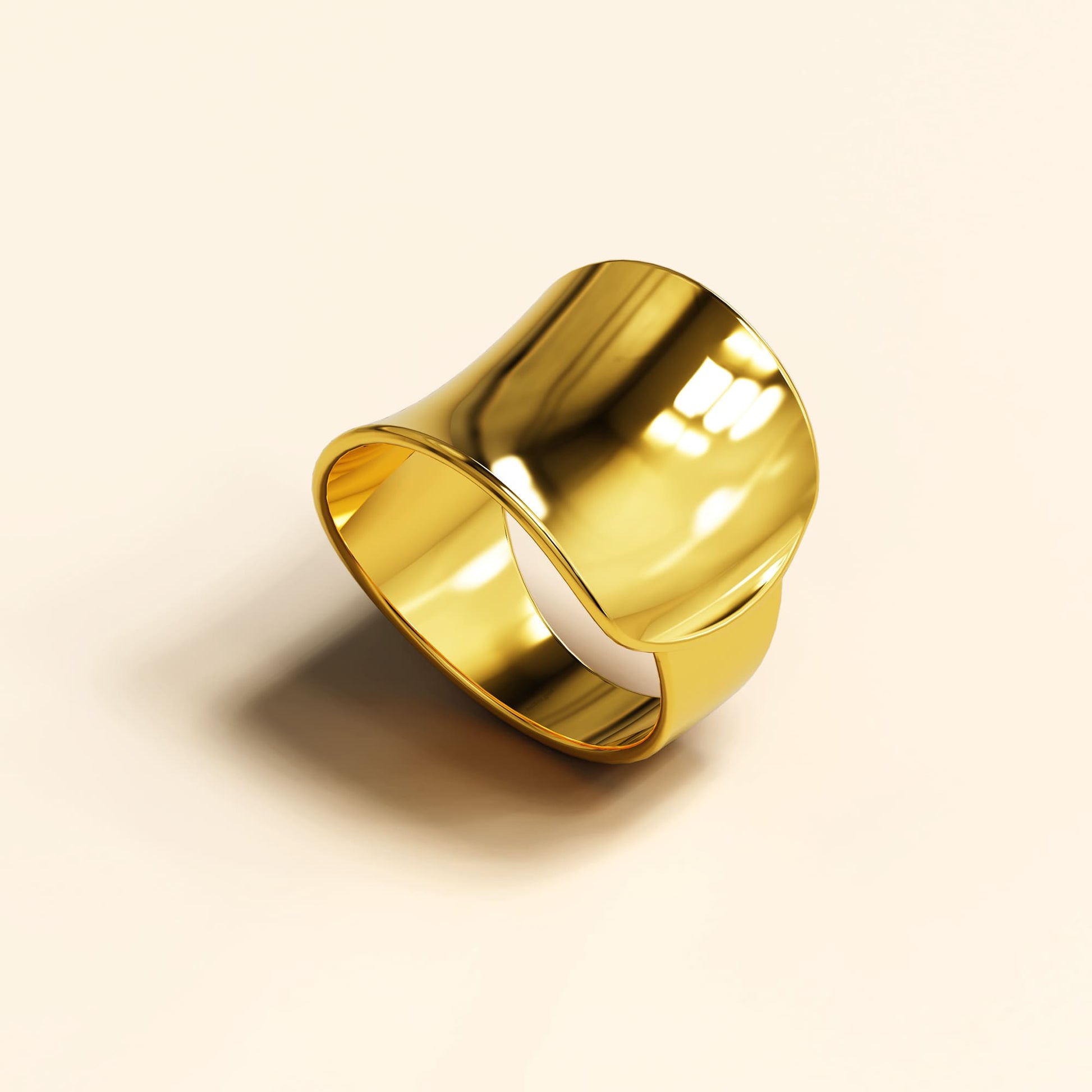 Folded Ring in Gold