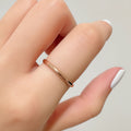 Camille Minimal Stacker Ring in Rose Gold - 5