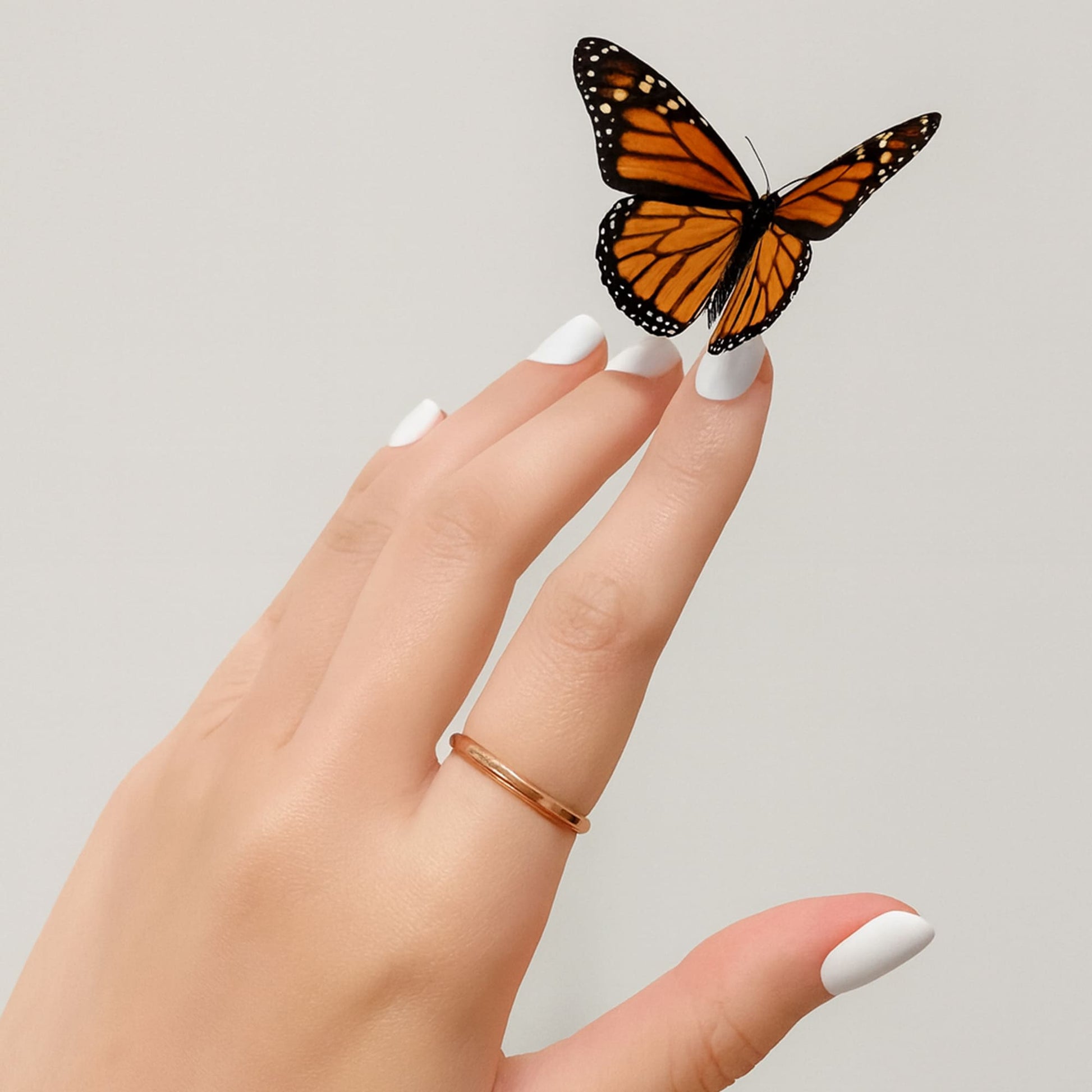 Camille Minimal Stacker Ring in Rose Gold - 6