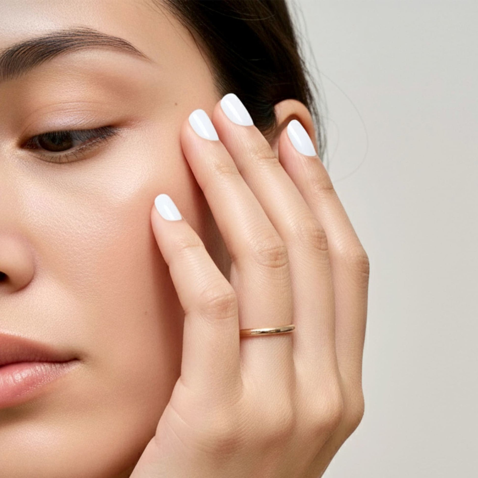 Camille Minimal Stacker Ring in Rose Gold - 9